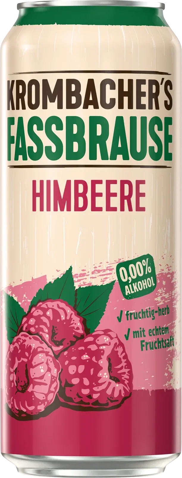 Krombacher Fassbrause Himbeere in einer Dose