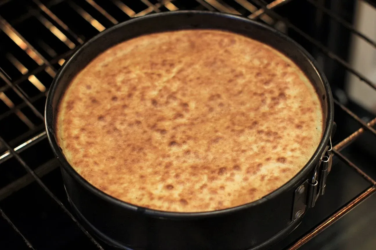 Kuchen unter dem Grill