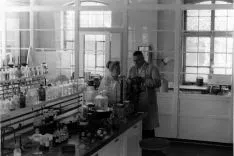 Labor in der Chemischen Fabrik Miltitz