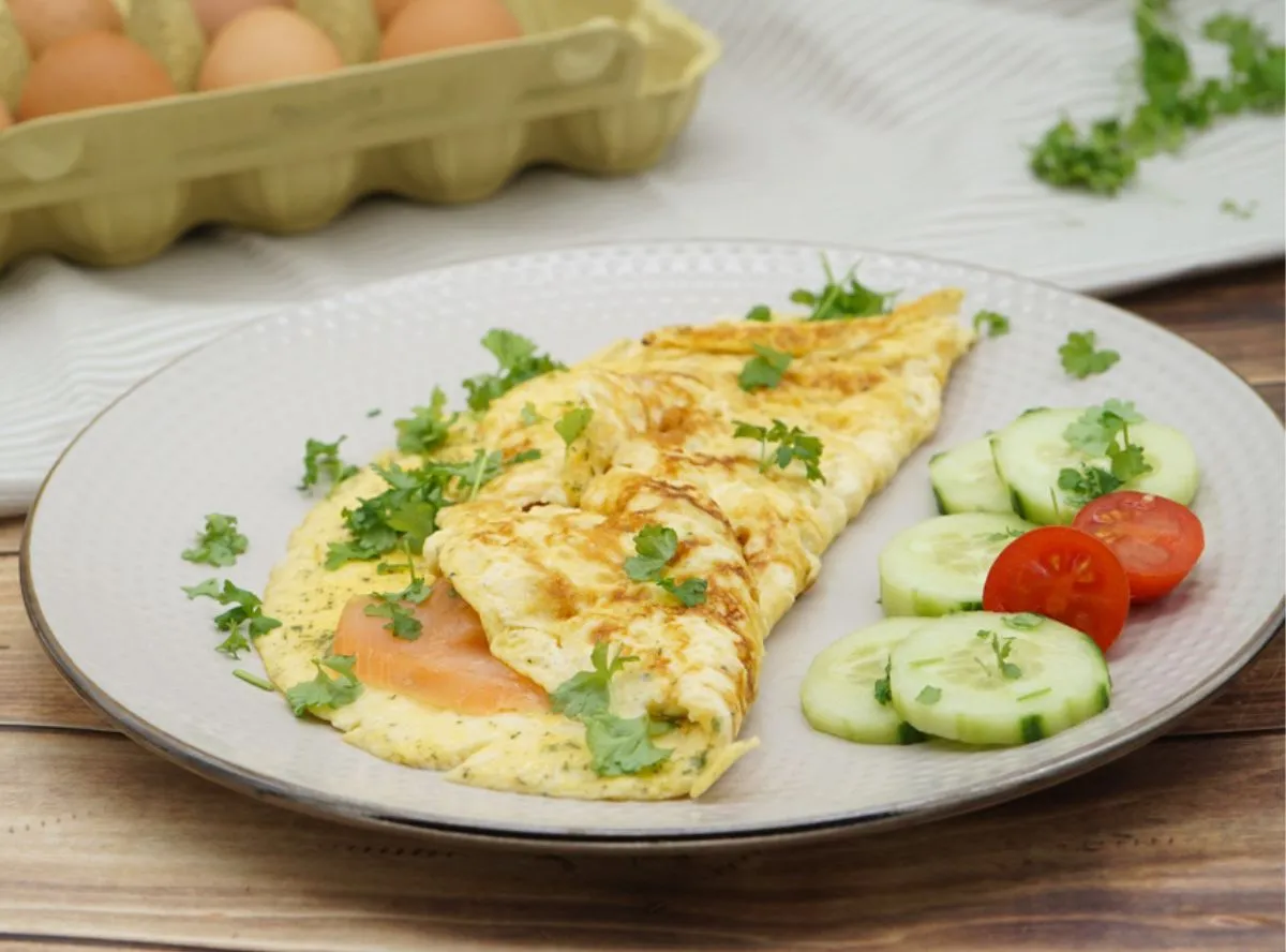 Lachs-Omelette