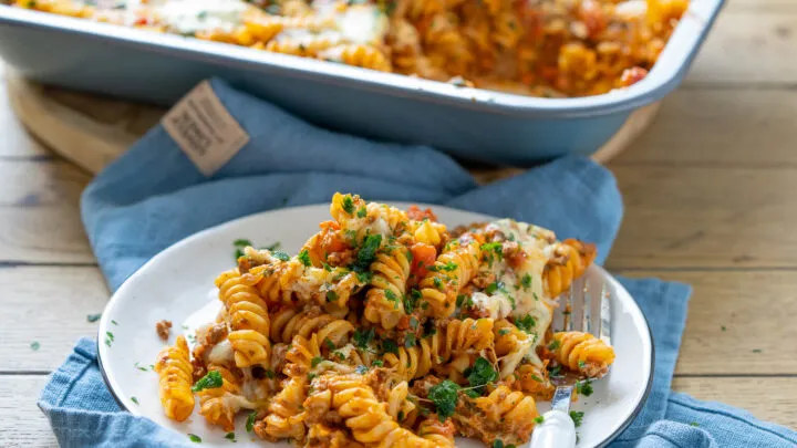 Leckerer Nudel Hackfleisch Auflauf ohne Fertigprodukte