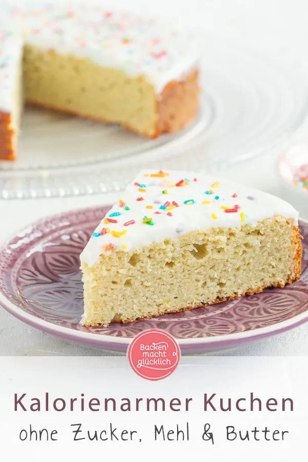 Leichter Vanille-Proteinkuchen, gluten- und zuckerfrei