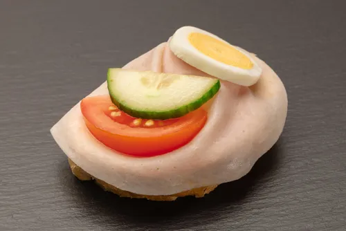 Leichtes Putenschinken Sandwich, zart und bekömmlich