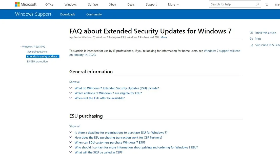 Letzte Hilfe für Unternehmenskunden: Firmen können Extended Security Updates von Microsoft buchen