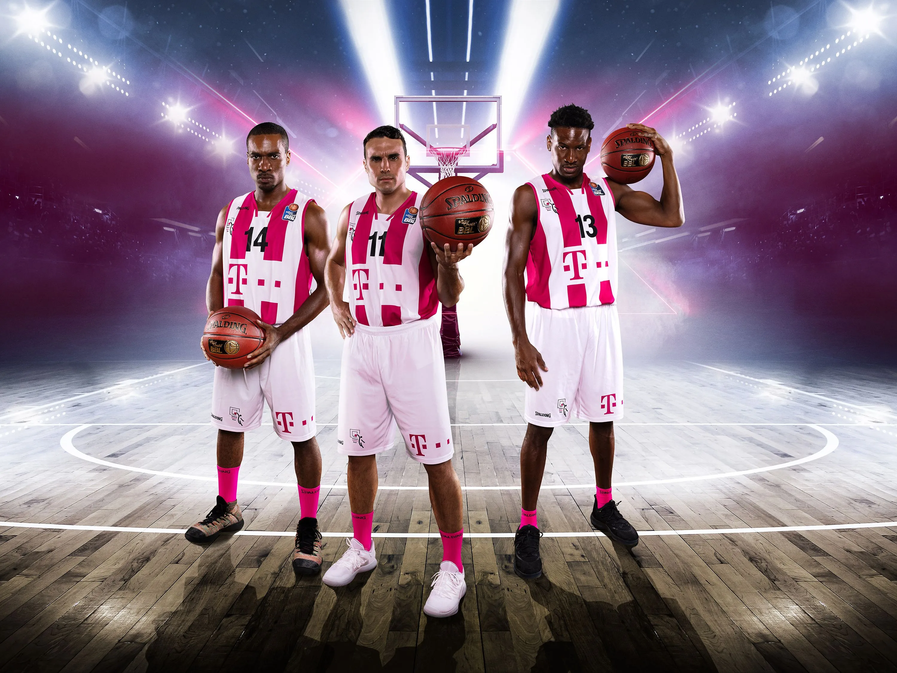 Logo der Basketball Bundesliga und Magenta VR mit VR-Headset