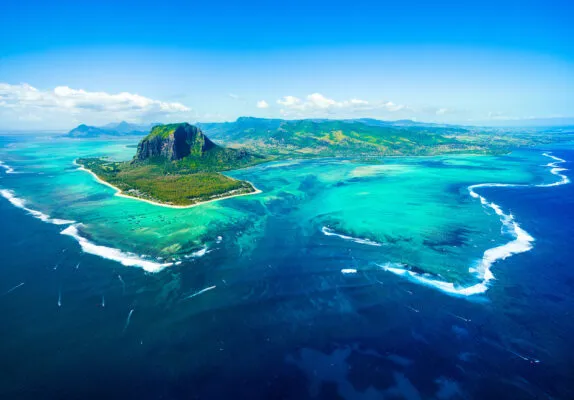 Luftbild Panorama von Mauritius