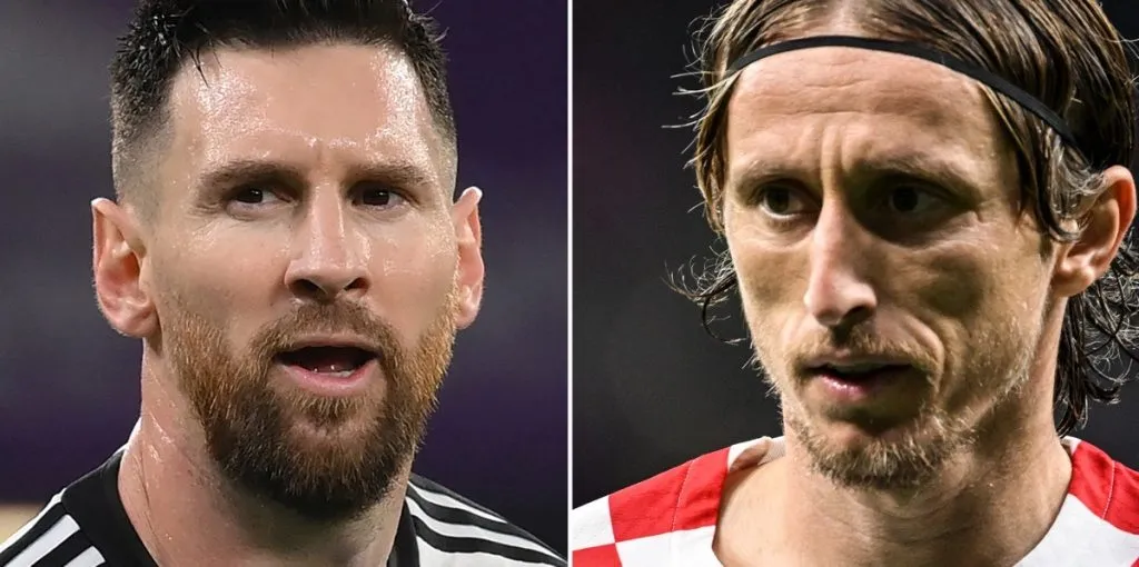 Luka Modric und Lionel Messi im WM-Halbfinale 2022