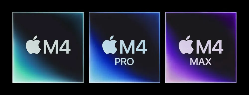 M4 MacBook Pro mit geöffnetem Bildschirm und Blick auf die Tastatur