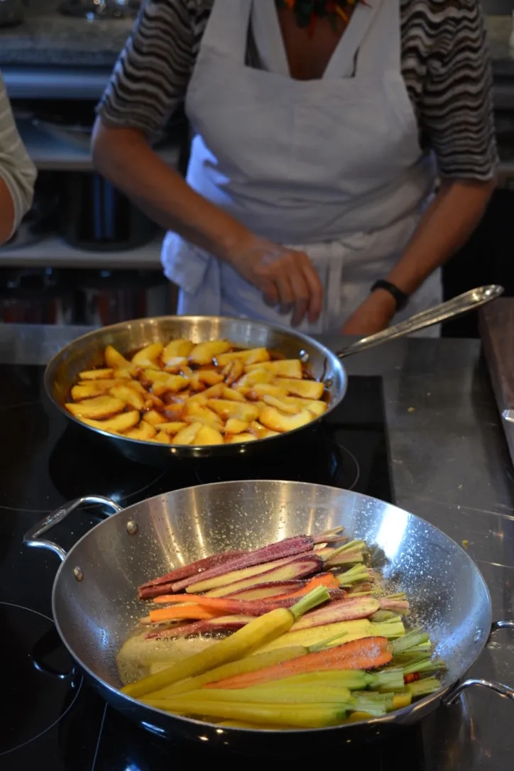 Martinas Tarte Tatin frisch gebacken im Apfelgut Kochkurs