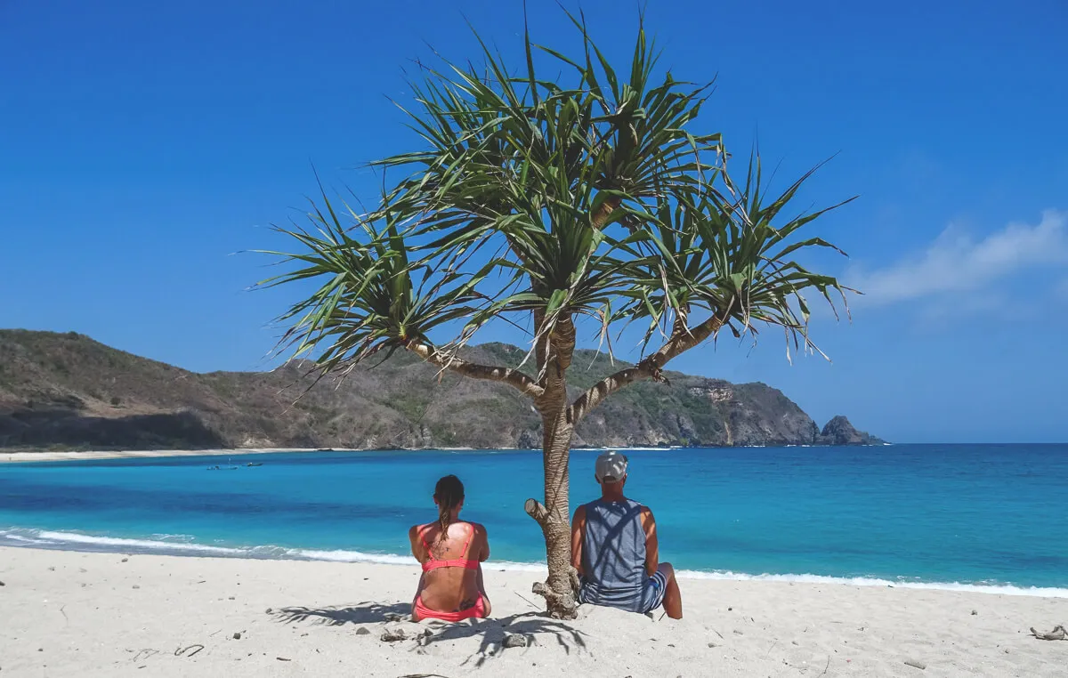 Mawun Beach, ein idyllischer Strand auf Lombok