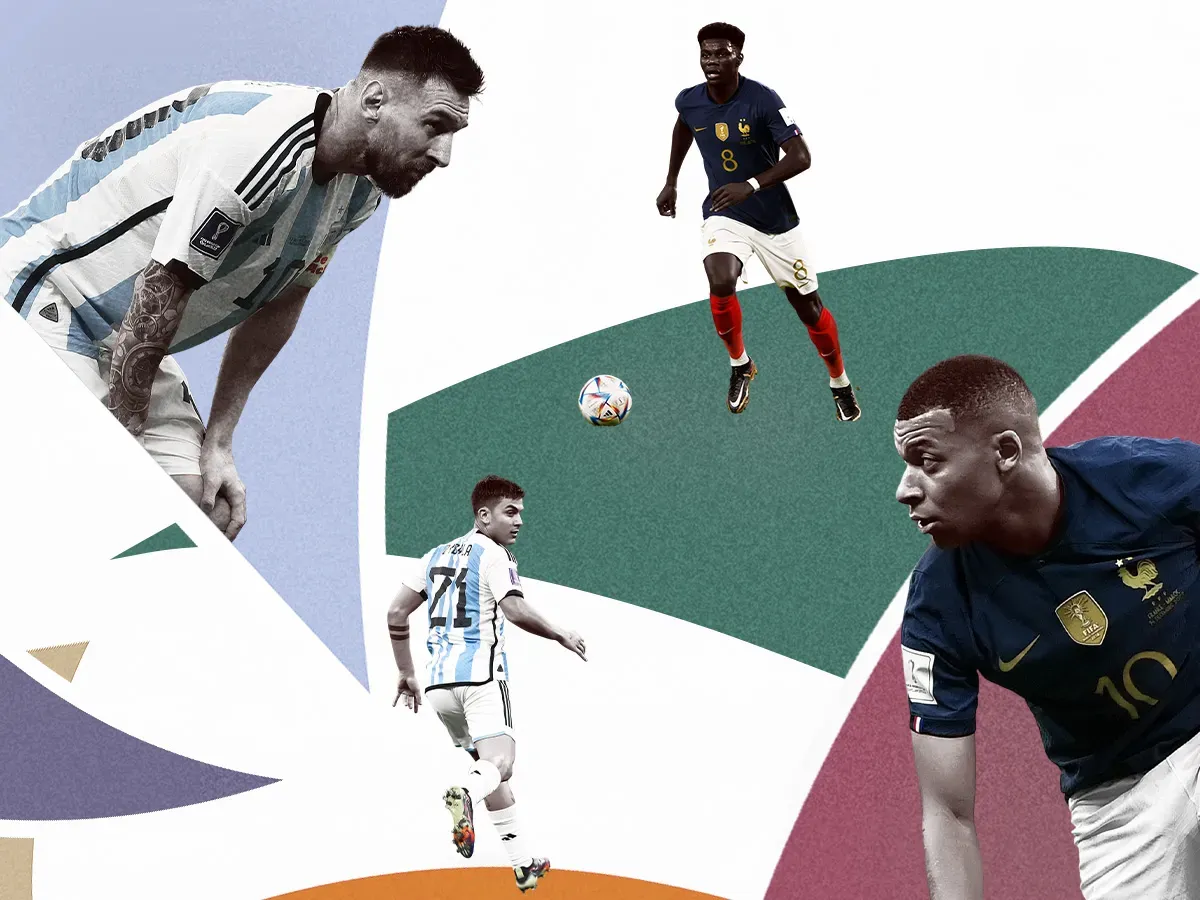 Messi und Mbappé im Duell im FIFA WM Finale 2022