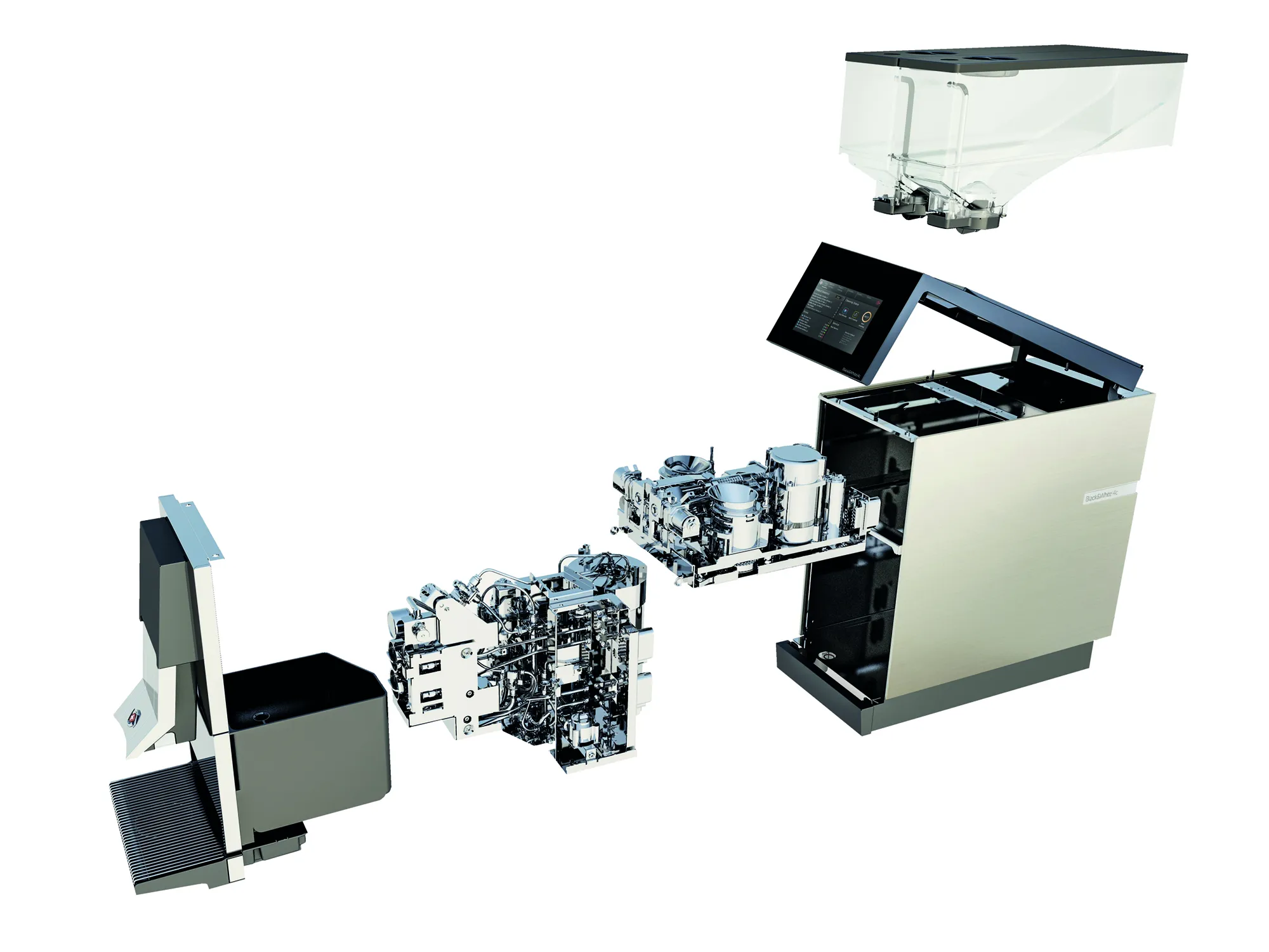 Modulare Thermoplan Kaffeemaschine, Detailansicht