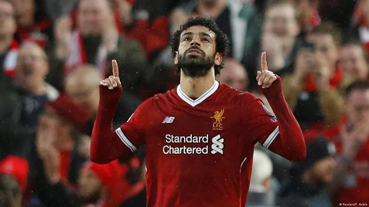 Mohamed Salah im Champions League Trikot des FC Liverpool