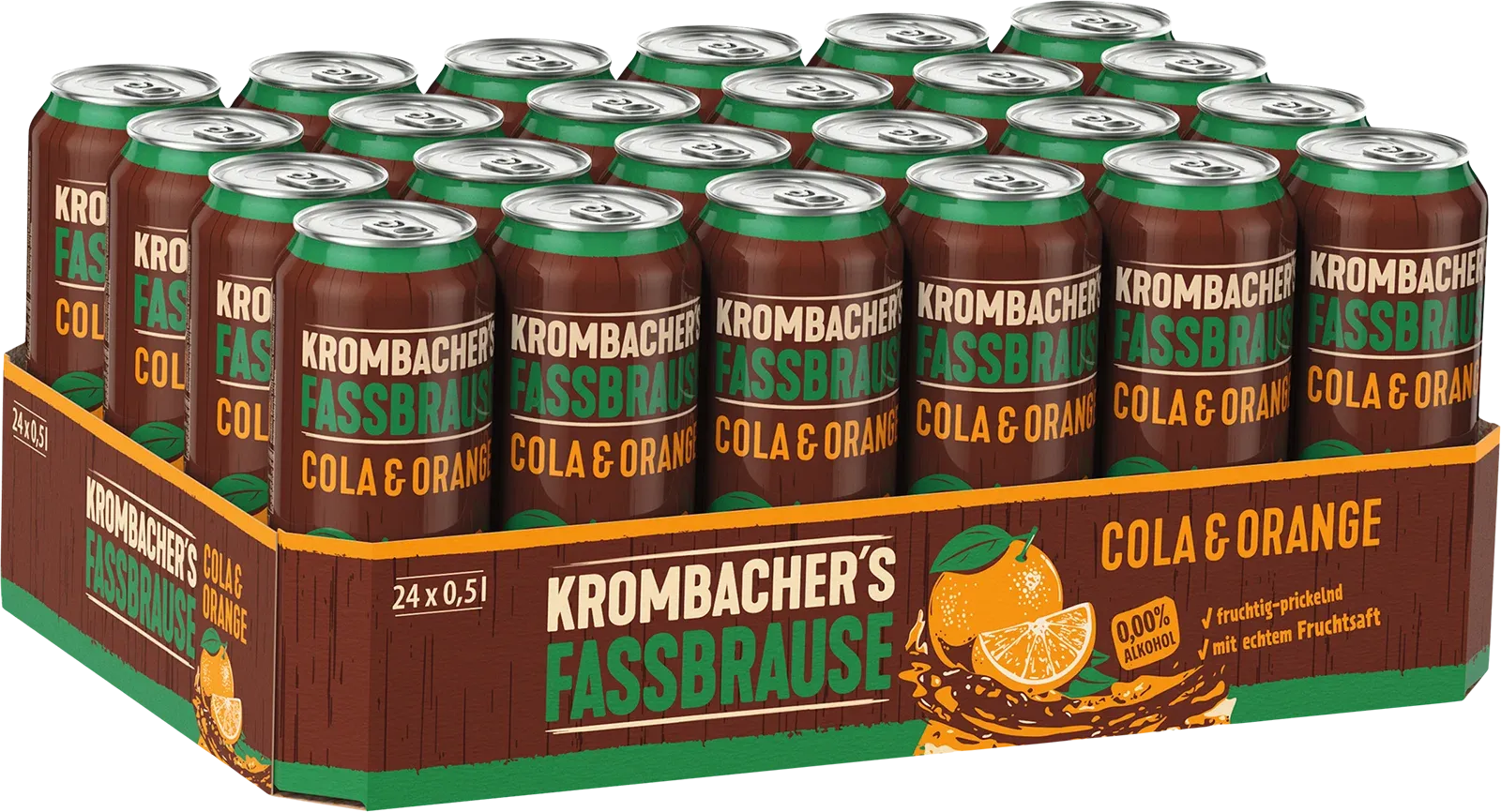 Multipack Krombacher's Fassbrause Cola & Orange zum Vorratskauf