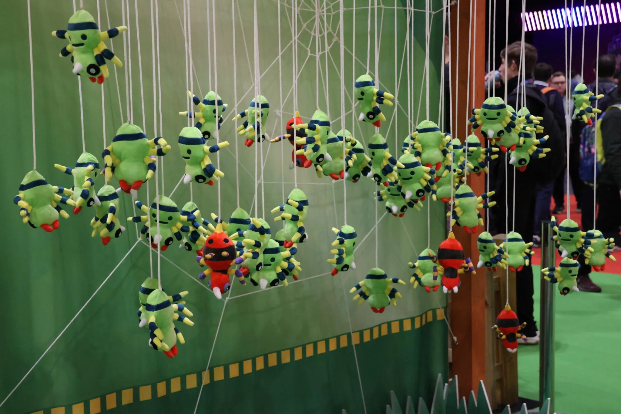 Nahaufnahme eines Spinnen-Spiels bei der EUIC