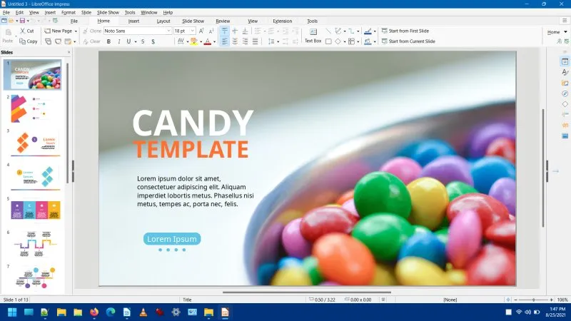 Native LibreOffice Vorlage 1