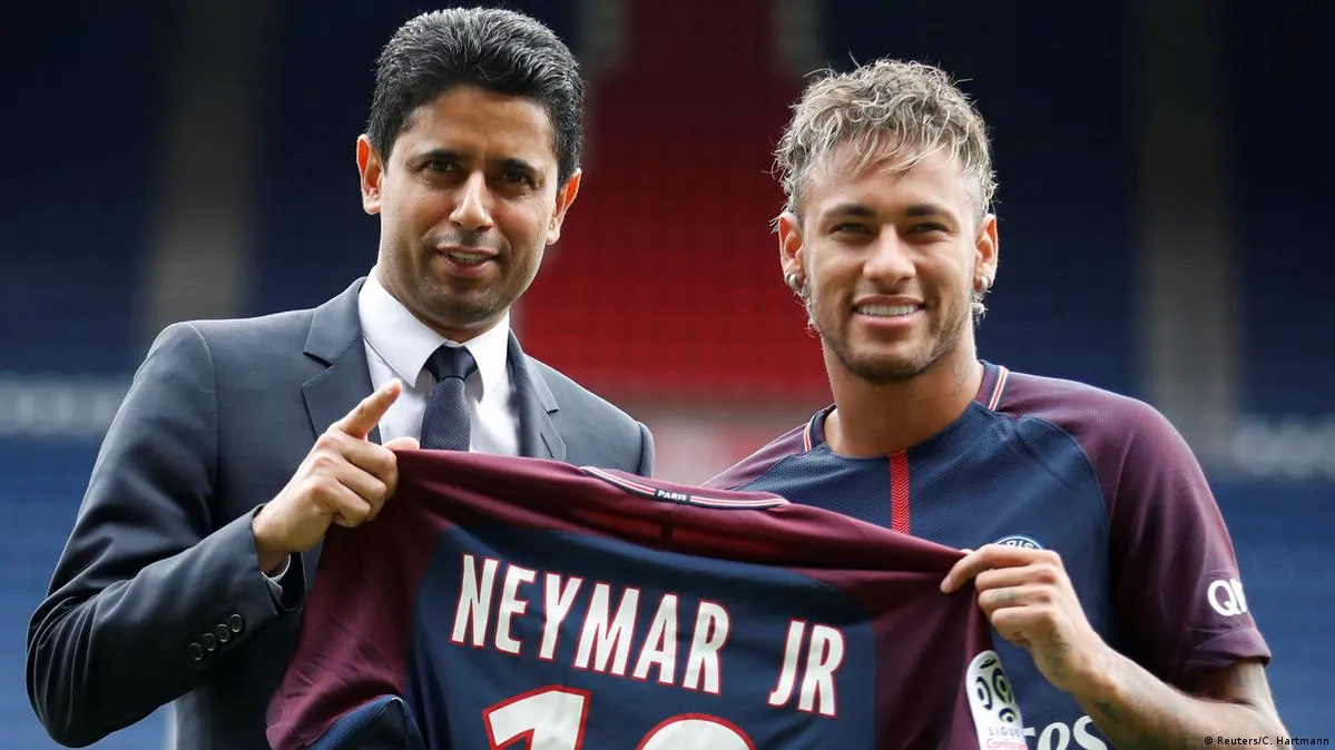 Neymar bei seiner Vorstellung bei Paris Saint-Germain