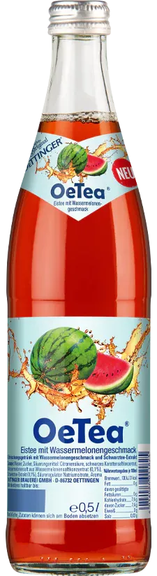 Oettinger OeTea Wassermelone in der Flasche
