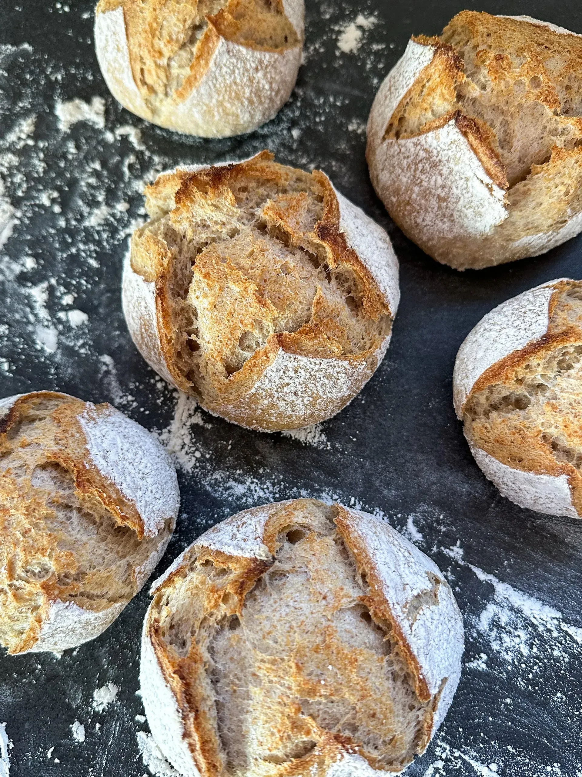 Ofen auf 230 Grad vorgeheizt für das Backen