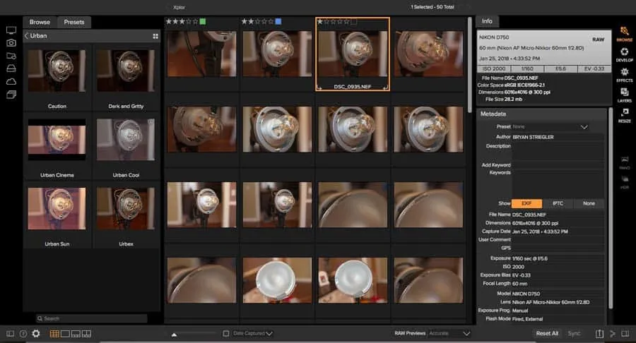 On1 Photo RAW: Der Browse-Modul zur Bildverwaltung