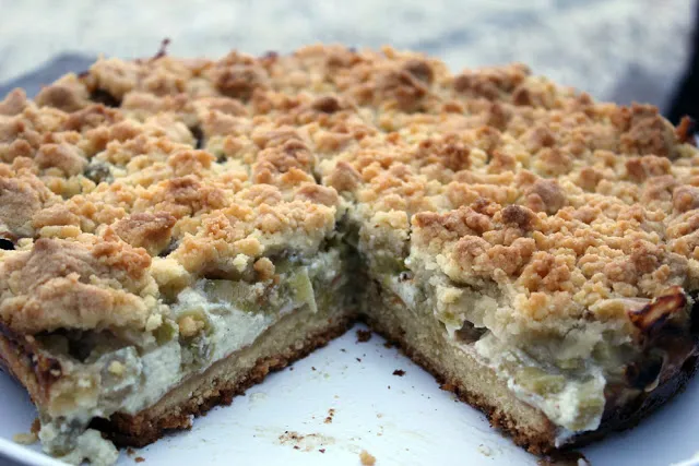 Originalversion des Rhabarber-Schmand-Kuchens