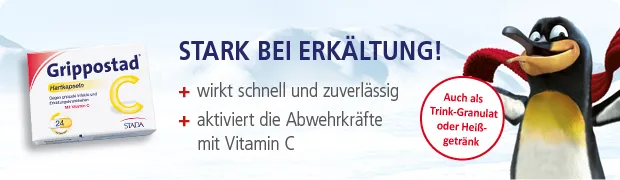 Packung Grippostad C zur Erkältungsbehandlung