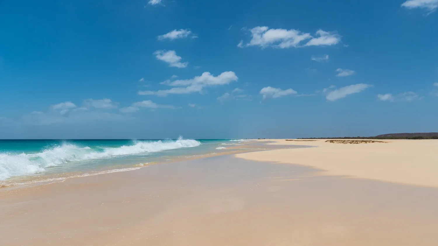Paradiesischer Strand Santa Mónica auf Boa Vista, Kapverdische Inseln