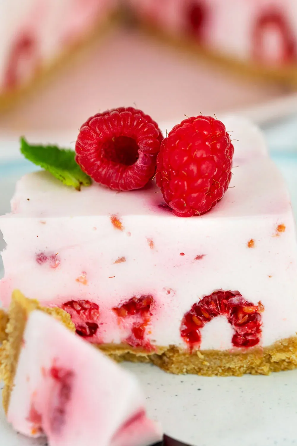 Philadelphia-Torte mit Himbeeren
