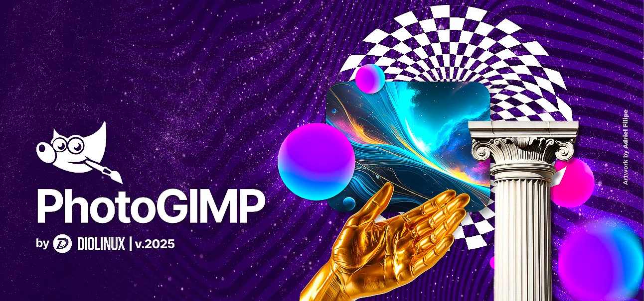PhotoGIMP Diolinux Startbildschirm Kunst