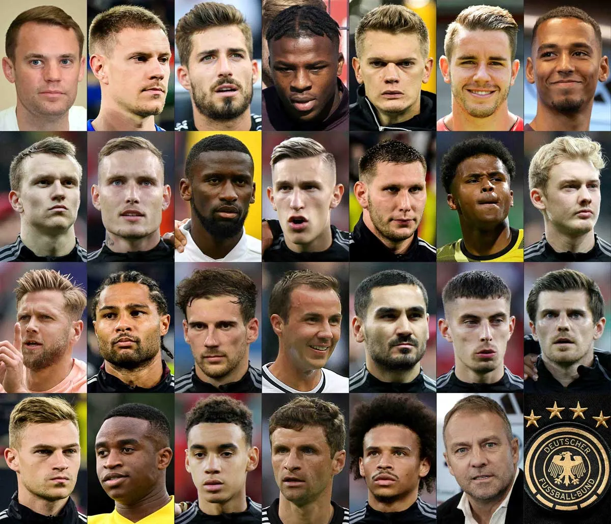Porträts der deutschen Nationalspieler im WM-Kader 2022