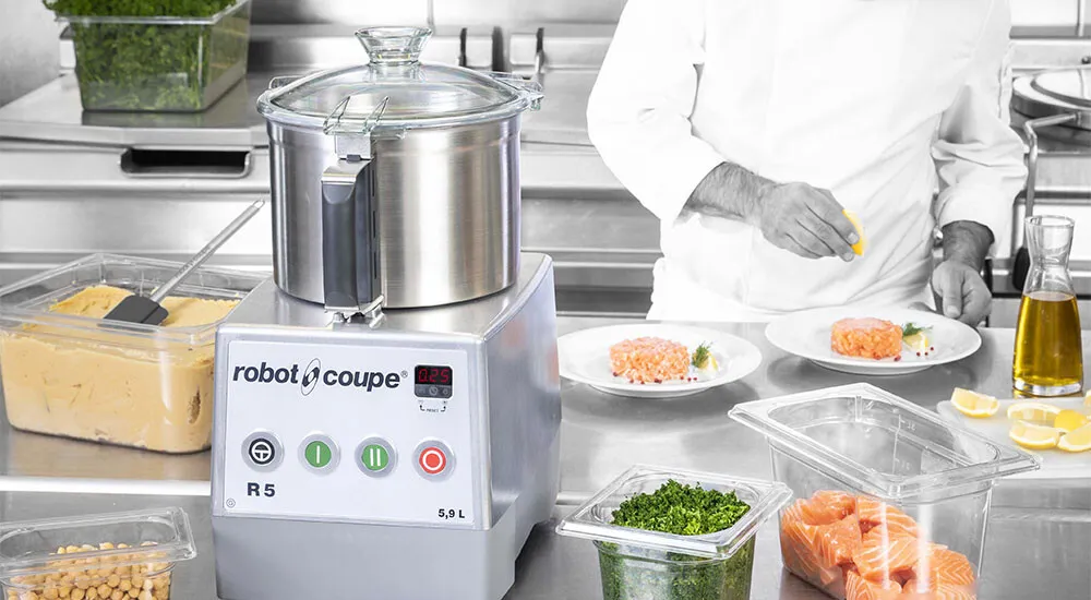 Professioneller Kutter R5 von Robot-Coupe für effiziente Lebensmittelverarbeitung