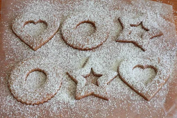 Puderzucker auf Oberseite prep 20