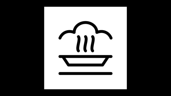 Reheating symbol graphic
