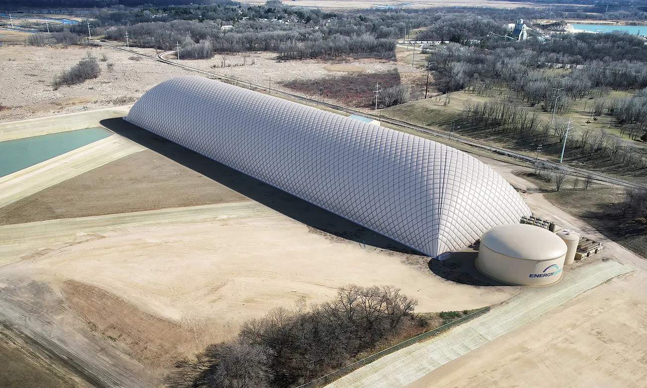 Rendering der CO2-Batterie für das Columbia Energy Storage Project