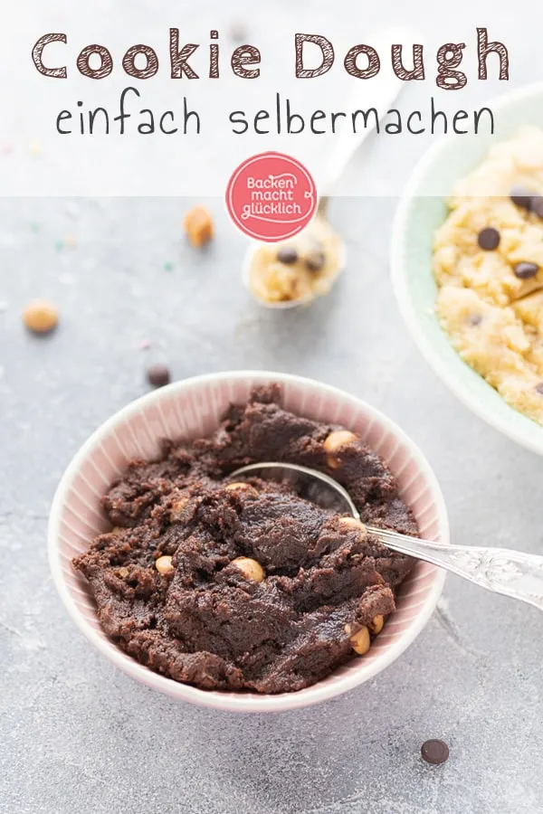 Rohen Keksteig zum Naschen in nur 5 Minuten selbermachen - die perfekte Süßigkeit.