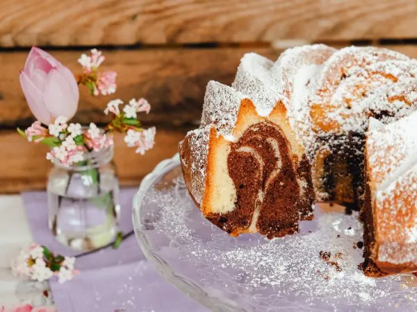 Saftiger Marmorkuchen, eine Variation des Joghurtkuchens