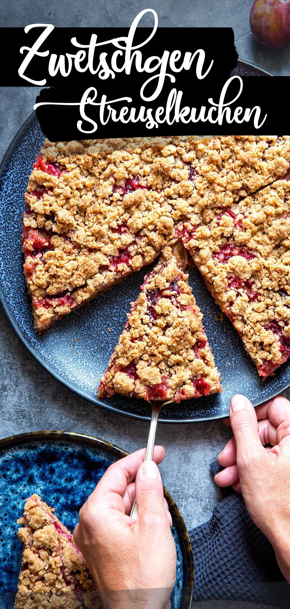 Saftiger Zwetschgenkuchen mit knusprigen Streuseln