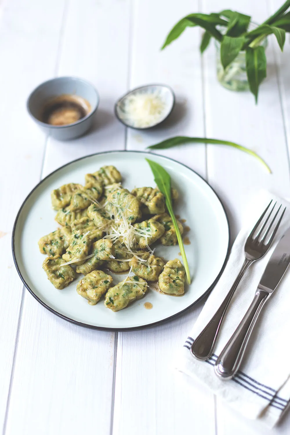 Schnelle Bärlauch-Ricotta-Gnocchi, vegetarisch und einfach