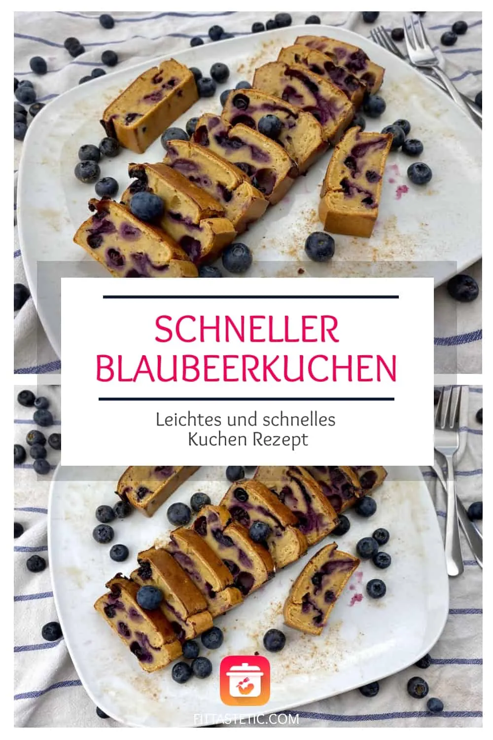 Schneller Blaubeerkuchen - Super Leichtes Kuchen Rezept