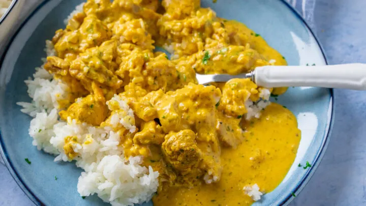 Schnelles Curry Geschnetzeltes in cremiger Sauce