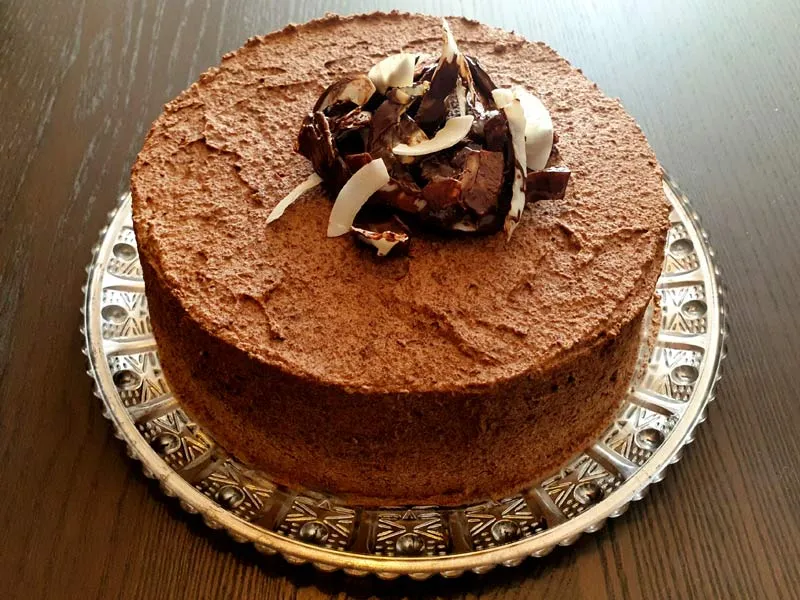 Schoko-Kaffeelikör-Cheesecake für die Kaffeetafel