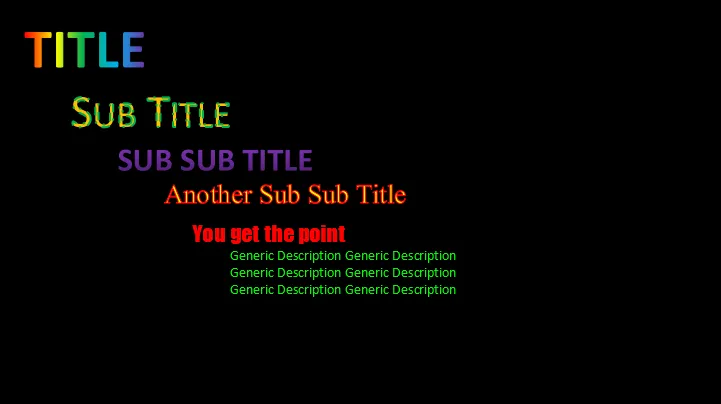 Screenshot eines Dokuments in WPS Office mit verschiedenen Schriftstilen