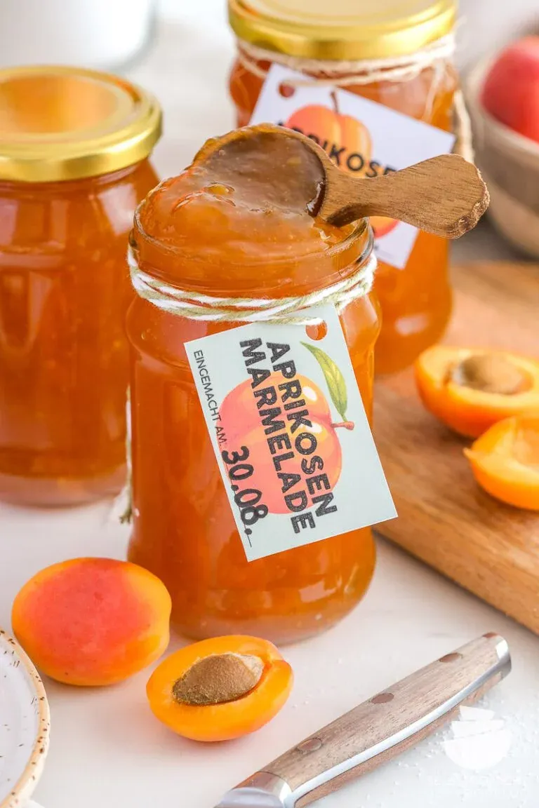 Selbstgemachte Aprikosenmarmelade mit nur 4 Zutaten