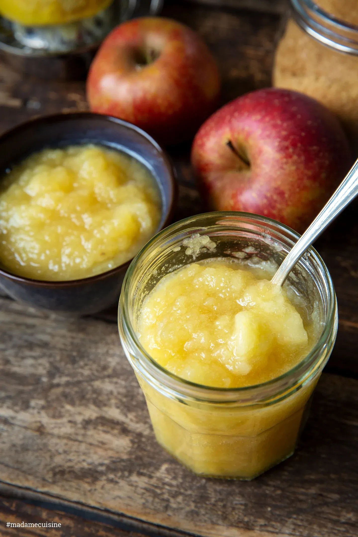 Selbstgemachtes Apfelkompott