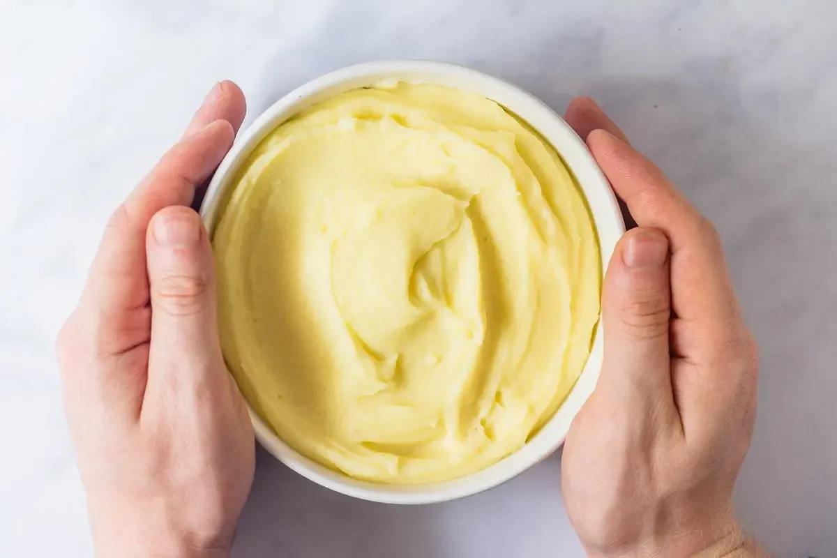 Servierfertiges Kartoffelpüree