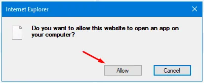 Sicherheitsabfrage beim Aktualisieren von Microsoft Edge auf Windows Server