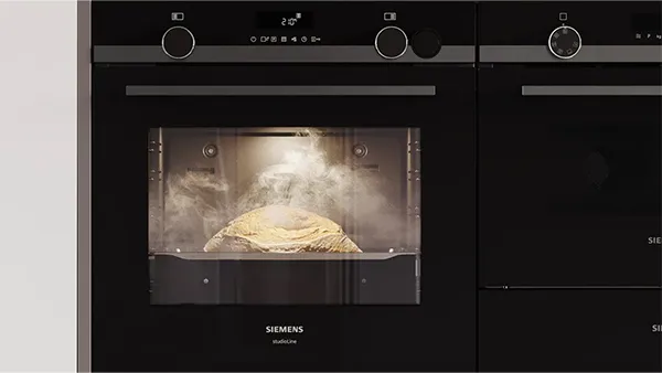 Siemens iQ500 Dampfbackofen mit 2-stufiger Dampfunterstützung