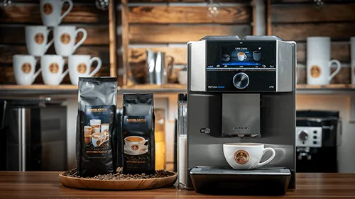 Siemens Kaffeevollautomat mit 2 Fächern und 2 Mahlwerken