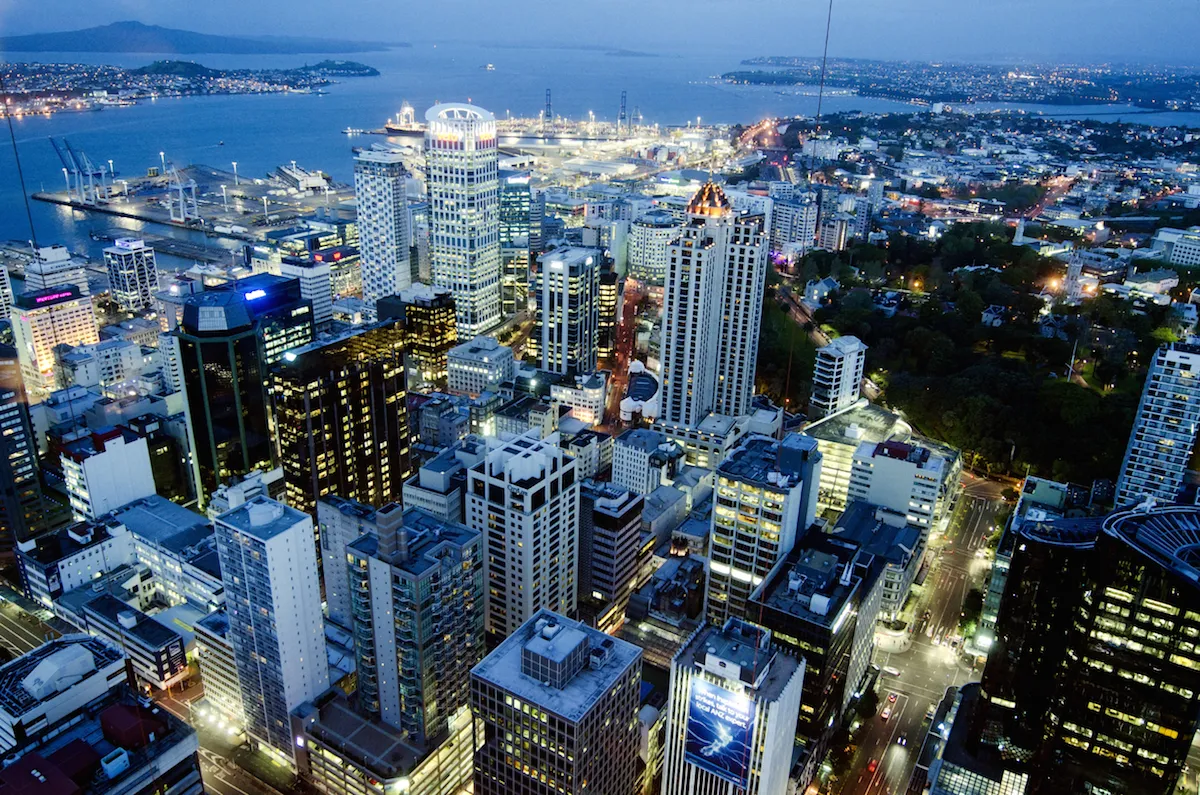 Skyline von Auckland, Neuseeland