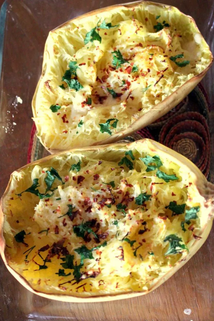 Spaghettikürbis in der Küche